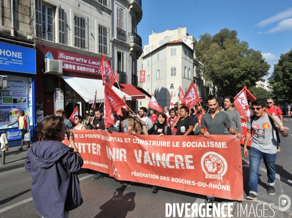 Marseille : Manifestation intersyndicale