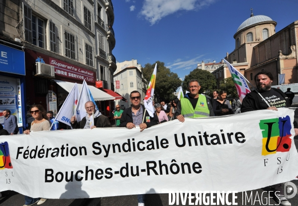 Marseille : Manifestation intersyndicale