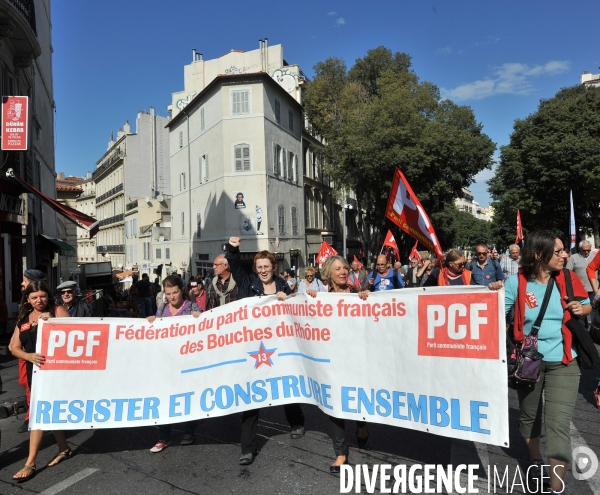 Marseille : Manifestation intersyndicale