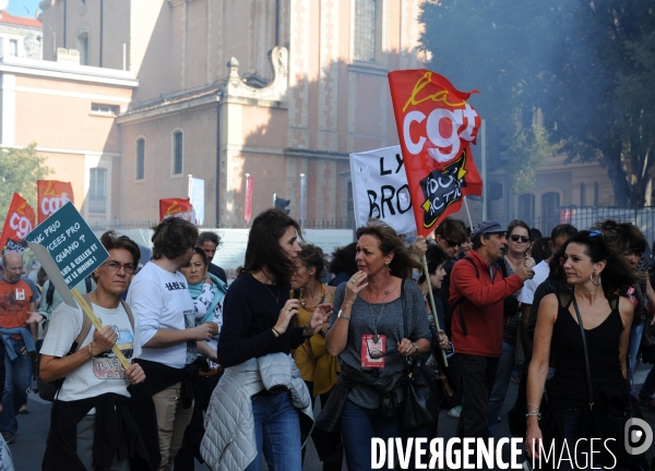 Marseille : Manifestation intersyndicale