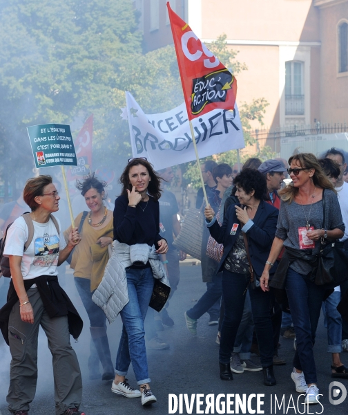 Marseille : Manifestation intersyndicale