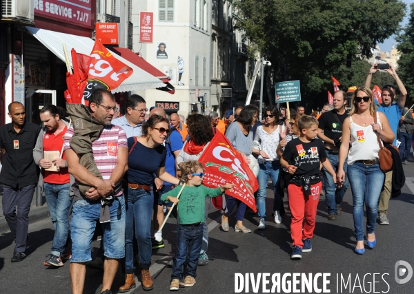 Marseille : Manifestation intersyndicale