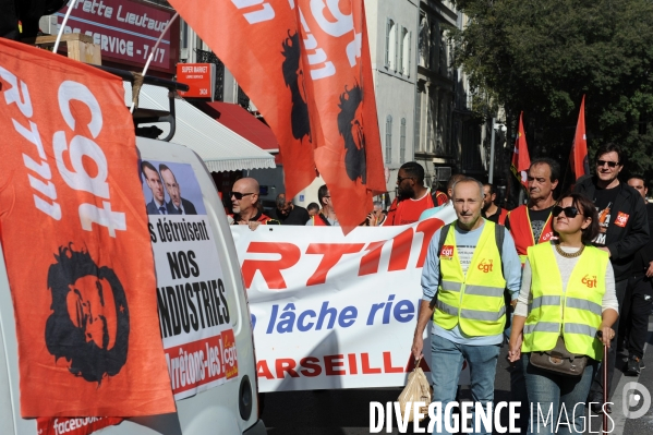 Marseille : Manifestation intersyndicale