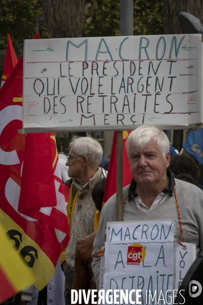 Manif anti Macron Perpignan