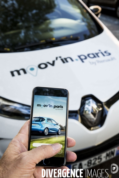 Moov in.paris, la solution de free floting du constructeur Renault.