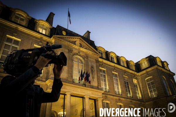 Diner d Etat à l Elysée pour le président M. MOON Jae-in.