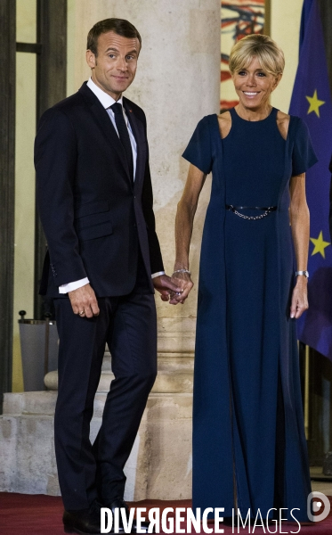 Diner d Etat à l Elysée pour le président M. MOON Jae-in.