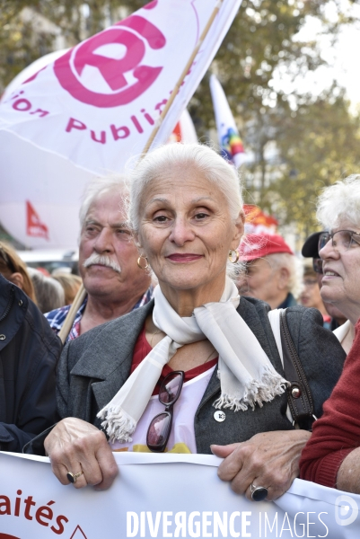 Manifestation des retraités. Pensions, pouvoir d achat, réformes.