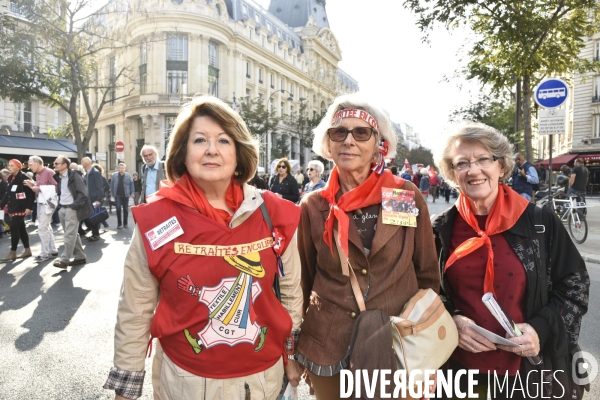 Manifestation des retraités. Pensions, pouvoir d achat, réformes.