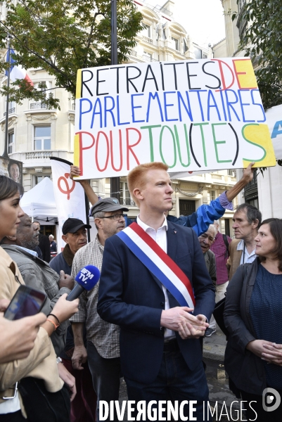 Manifestation des retraités. Pensions, pouvoir d achat, réformes.