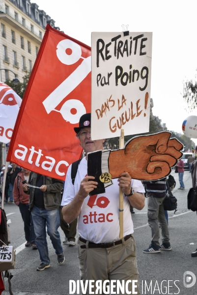 Manifestation des retraités. Pensions, pouvoir d achat, réformes.