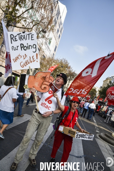 Manifestation des retraités. Pensions, pouvoir d achat, réformes.