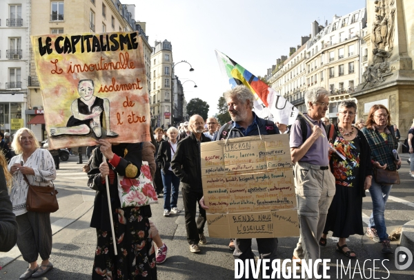 Manifestation des retraités. Pensions, pouvoir d achat, réformes.