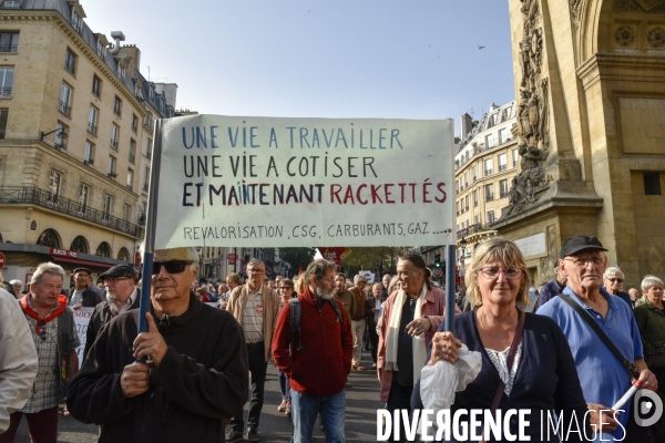 Manifestation des retraités. Pensions, pouvoir d achat, réformes.