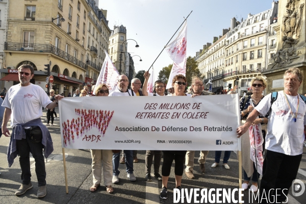 Manifestation des retraités. Pensions, pouvoir d achat, réformes.