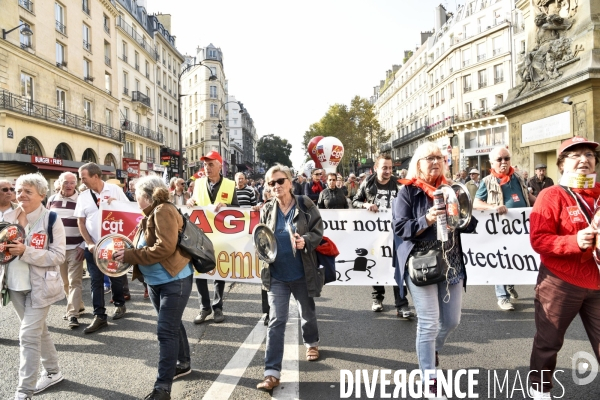 Manifestation des retraités. Pensions, pouvoir d achat, réformes.