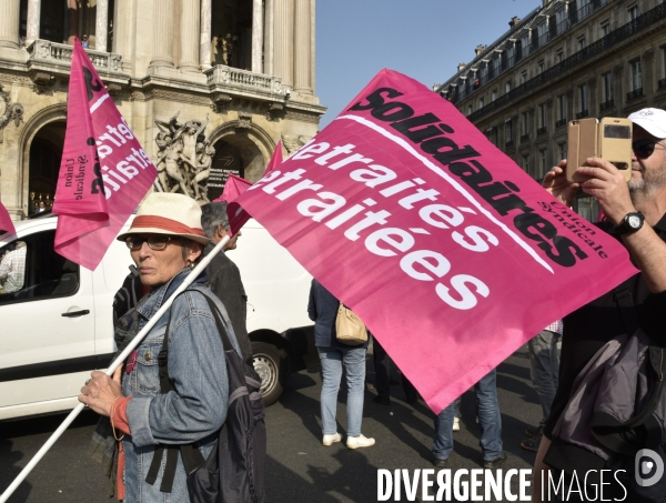 Manifestation des retraités. Pensions, pouvoir d achat, réformes.