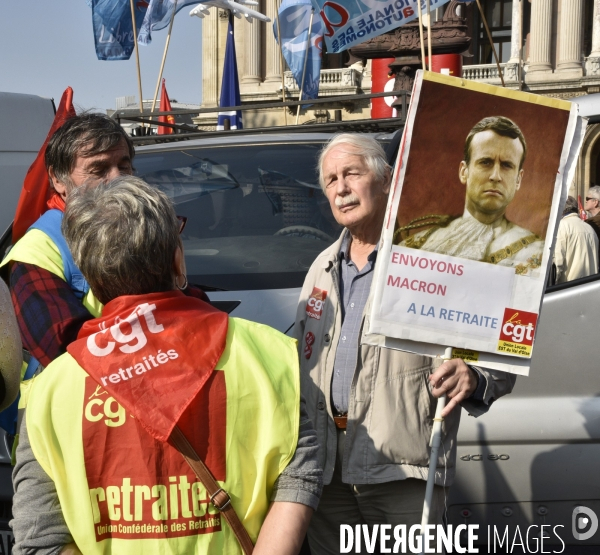 Manifestation des retraités. Pensions, pouvoir d achat, réformes.