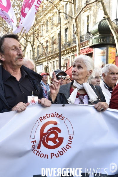 Manifestation des retraités. Pensions, pouvoir d achat, réformes.