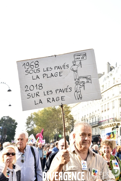 Manifestation des retraités. Pensions, pouvoir d achat, réformes.