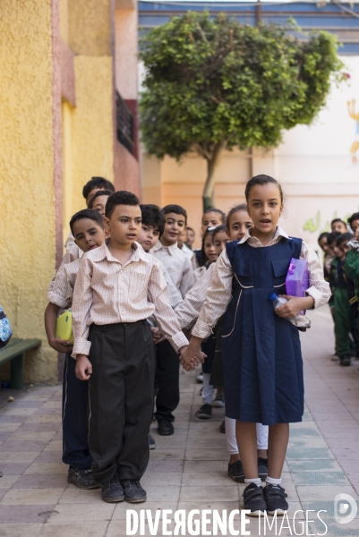 Quartier des chiffonniers au caire, egypte.