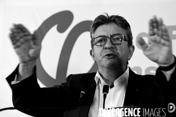 Conférence de presse de Jean-Luc Mélenchon après les perquisitions à La France insoumise concernant les comptes de campagne.