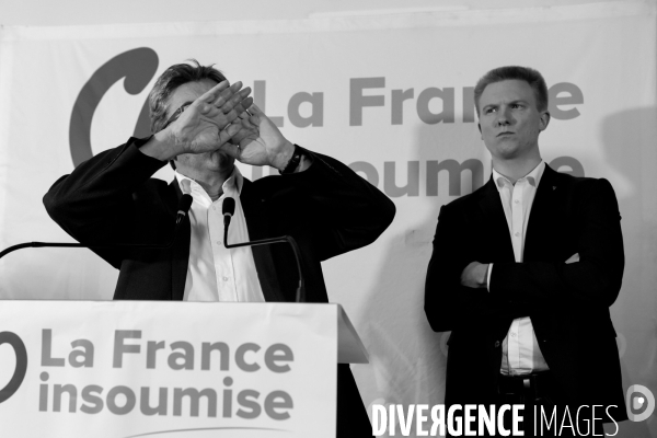 Conférence de presse de Jean-Luc Mélenchon après les perquisitions à La France insoumise concernant les comptes de campagne.