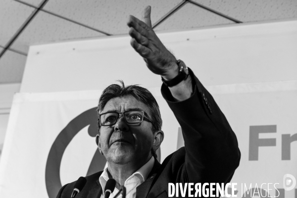 Conférence de presse de Jean-Luc Mélenchon après les perquisitions à La France insoumise concernant les comptes de campagne.