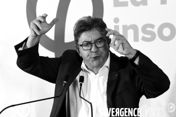 Conférence de presse de Jean-Luc Mélenchon après les perquisitions à La France insoumise concernant les comptes de campagne.