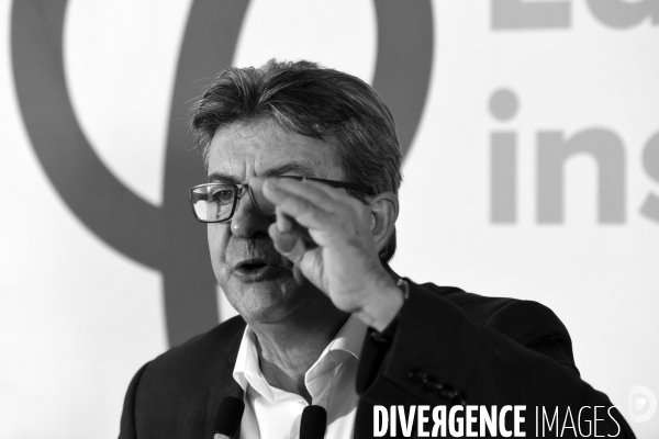 Conférence de presse de Jean-Luc Mélenchon après les perquisitions à La France insoumise concernant les comptes de campagne.