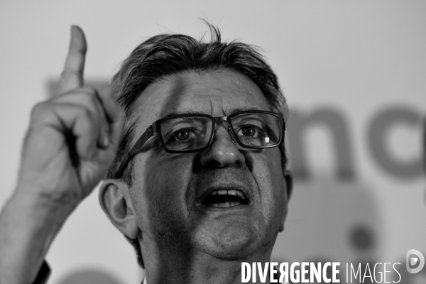 Conférence de presse de Jean-Luc Mélenchon après les perquisitions à La France insoumise concernant les comptes de campagne.