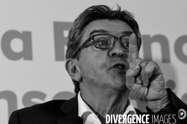 Conférence de presse de Jean-Luc Mélenchon après les perquisitions à La France insoumise concernant les comptes de campagne.