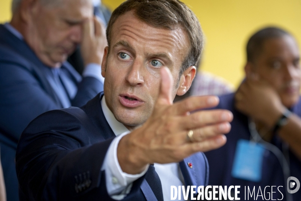 Emmanuel Macron en voyage officiel aux Antilles