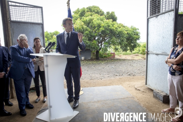 Emmanuel Macron en voyage officiel aux Antilles