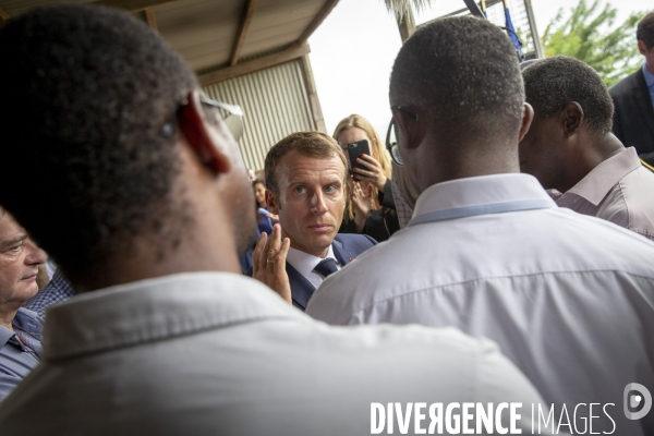 Emmanuel Macron en voyage officiel aux Antilles