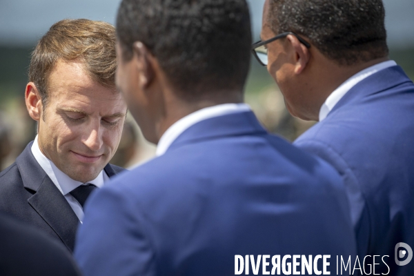 Emmanuel Macron en voyage officiel aux Antilles