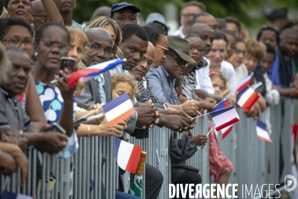 Emmanuel Macron en voyage officiel aux Antilles