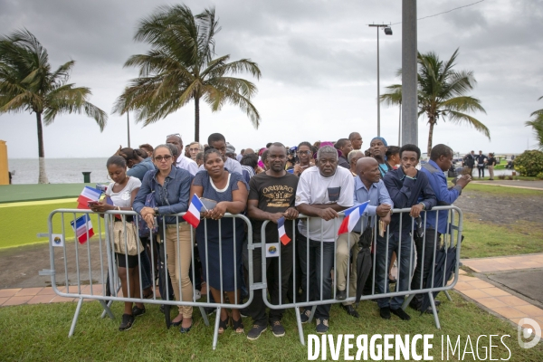 Emmanuel Macron en voyage officiel aux Antilles