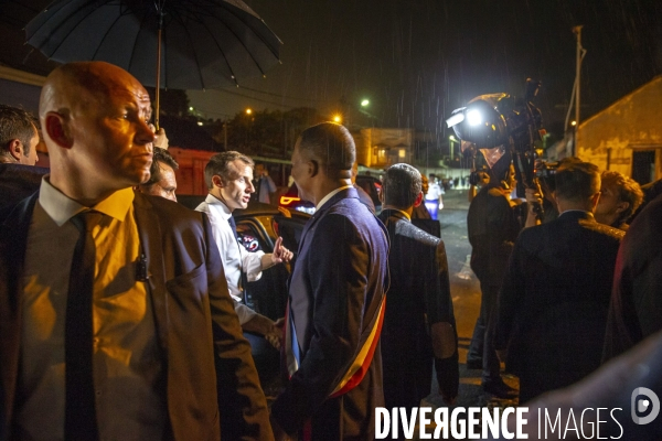 Emmanuel Macron en voyage officiel aux Antilles