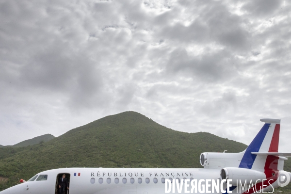 Emmanuel Macron en voyage officiel aux Antilles