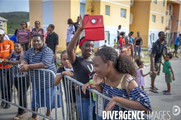 Emmanuel Macron en voyage officiel aux Antilles