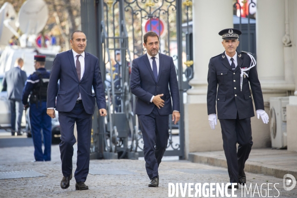 Passation de pouvoir Philippe - Castaner au ministère de l Intérieur.