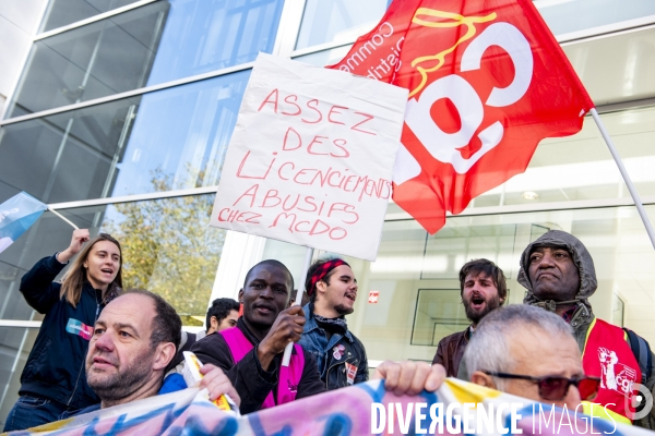 Manifestation contre Mc Donald s