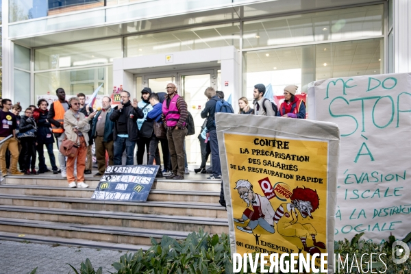 Manifestation contre Mc Donald s