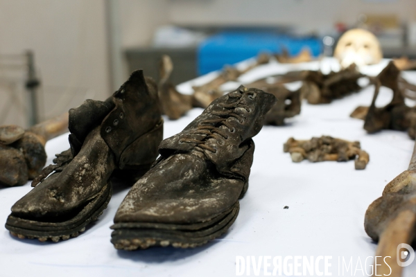 Procédure d identification du cadavre d un poilu par le docteur Bruno Frémont