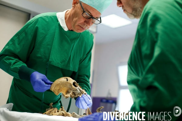 Procédure d identification du cadavre d un poilu par le docteur Bruno Frémont