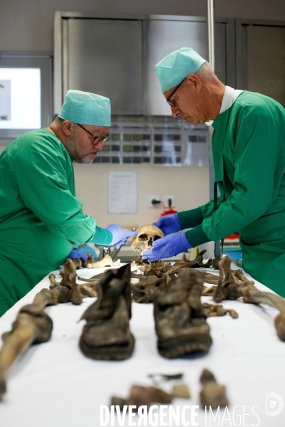 Procédure d identification du cadavre d un poilu par le docteur Bruno Frémont