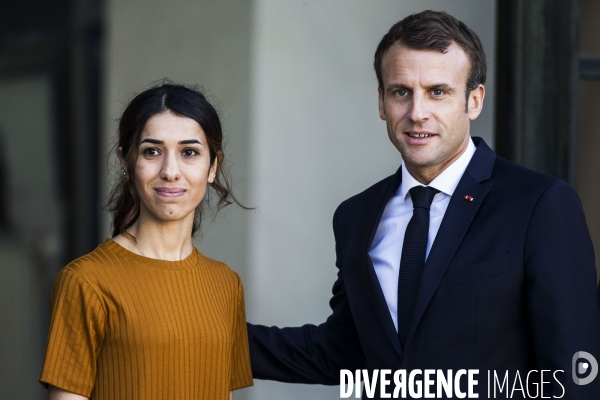 Nadia MURAD BASEE TAHA, co-récipiendaire du Prix Nobel de la Paix 2018 à l Elysée.