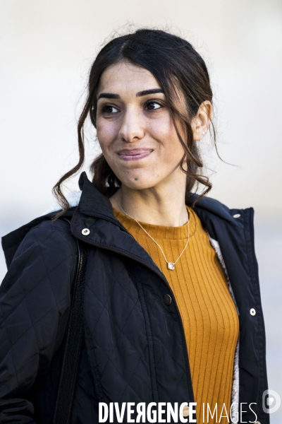 Nadia MURAD BASEE TAHA, co-récipiendaire du Prix Nobel de la Paix 2018 à l Elysée.