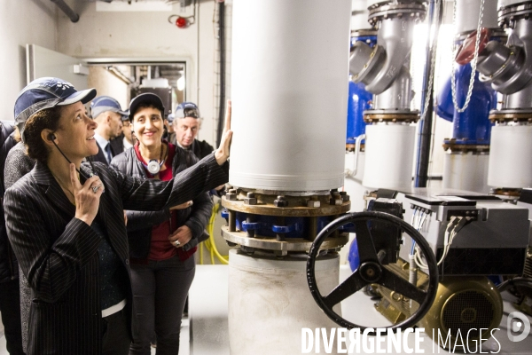 Emmanuelle WARGON visite la centrale géothermique Bagéops à Bagneux.